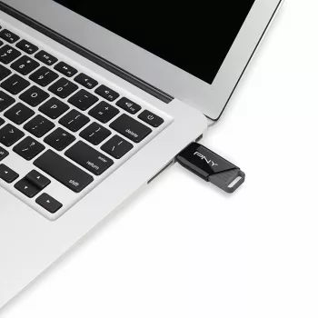 PNY Attaché X, 32 GB, USB Type-A, 3.2 Gen 1 (3.1 Gen 1), 130 MB/s, Juoda