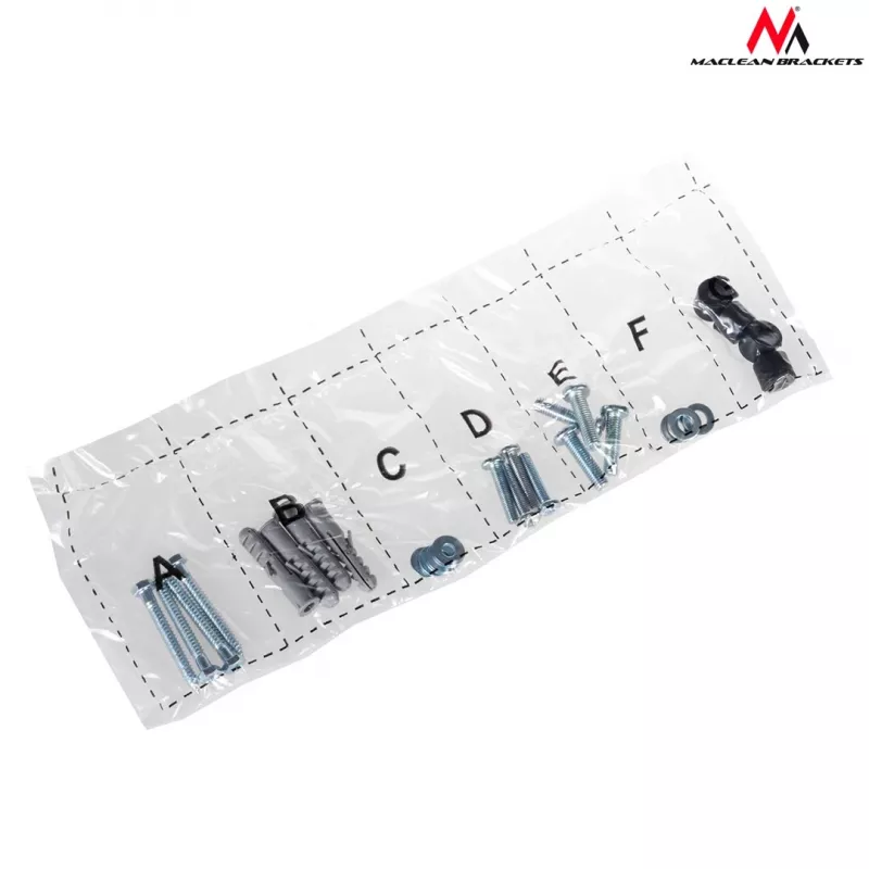 TV laikiklis sieninis MACLEAN MC-777 13–42 col., iki 35 kg, VESA 75x75–200x200, metalas, juodas