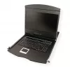 Rack konsolė VALUE 26.99.0123, 17 colių (43,2 cm) LCD, 1280×1024, 1U, prancūziška klaviatūra, juoda