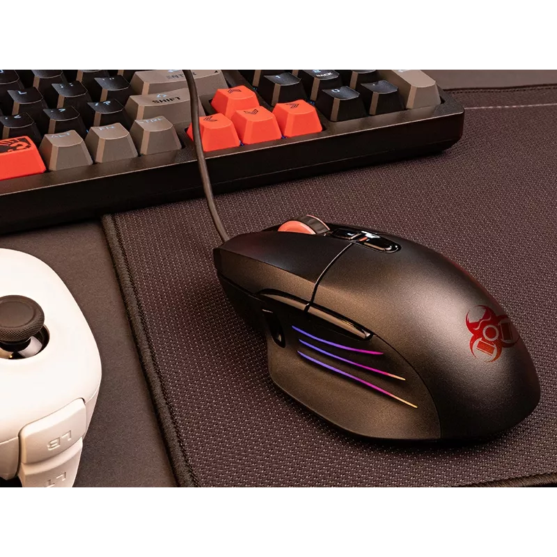 Tracer GameZone Odin RGB laidinė pelė žaidėjams, 12000 DPI, 8 mygtukai