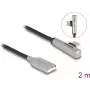 DeLOCK USB 2.0 laidas, Type-A kištukas į Type-C kištuką, lenktas, 60W, 2m