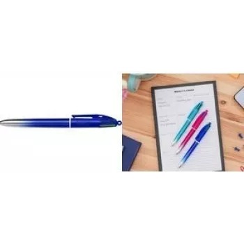 BIC Colors Smooth sukamas tušinukas 12 vnt. Juoda Mėlyna Žalia Raudona