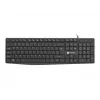 Laidinė pilno dydžio klaviatūra NATEC NAUTILUS NKL-1950 — USB, QWERTY US International, 105 klavišų, juoda