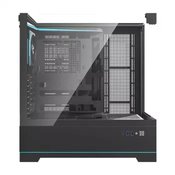 Korpusas Darkflash DY450 PRO (juodas) + 1 ventiliatorius