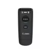 Nešiojamas brūkšninių kodų skaitytuvas Zebra CS60 1D/2D LED belaidis IP65 juodas, Bluetooth/USB, 100 m atstumas, 83 g