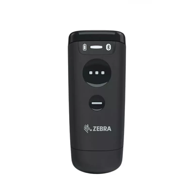 Nešiojamas brūkšninių kodų skaitytuvas Zebra CS60 1D/2D LED belaidis IP65 juodas, Bluetooth/USB, 100 m atstumas, 83 g