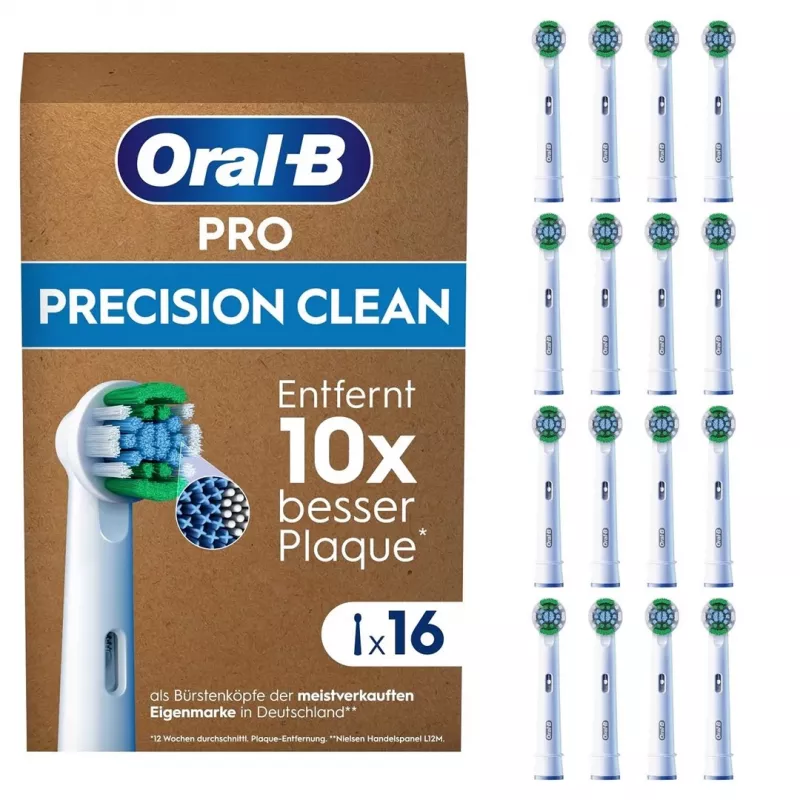 Oral B Precision Clean dantų šepetėlio galvutės 16 vnt. baltos