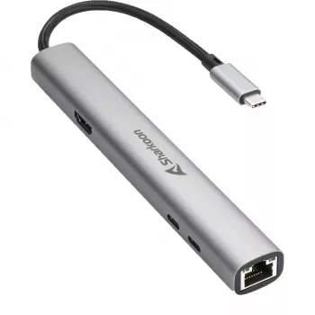 Sharkoon OfficePal USB-C kombinuotas adapteris