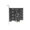 Delock PCI Express x1 kortelė su 4 išoriniais USB Type-A SuperSpeed lizdais