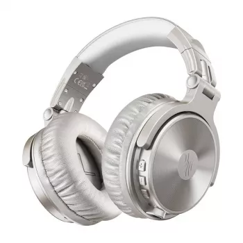 Belaidės ausinės ant galvos OneOdio Pro C A-AC12-01 Sidabrinės – Bluetooth, triukšmo slopinimas