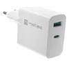 NATEC NUC-2144 Mobilus įrenginių įkroviklis Universalus Baltas AC Greitas Įkrovimas Vidiniam Naudojimui