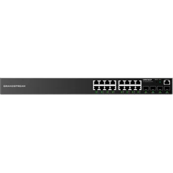 Grandstream GWN7802P valdomas L2+ PoE+ komutatorius, 16 Gigabit prievadų + 4 SFP