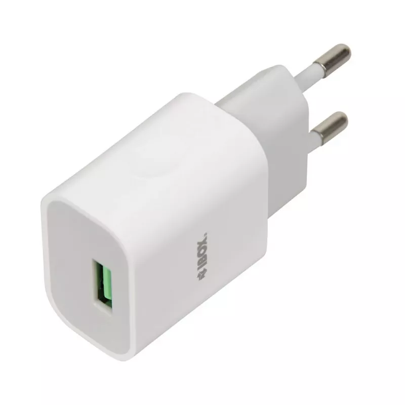 Maitinimo blokas iBOX C-41 USB 2.4A, 1 USB prievadas, microUSB laidas, Baltas