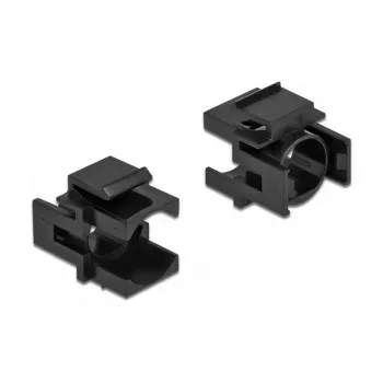 Keystone dangtelis DeLOCK 86738 juodas 12,5 mm skylei 4 vnt.