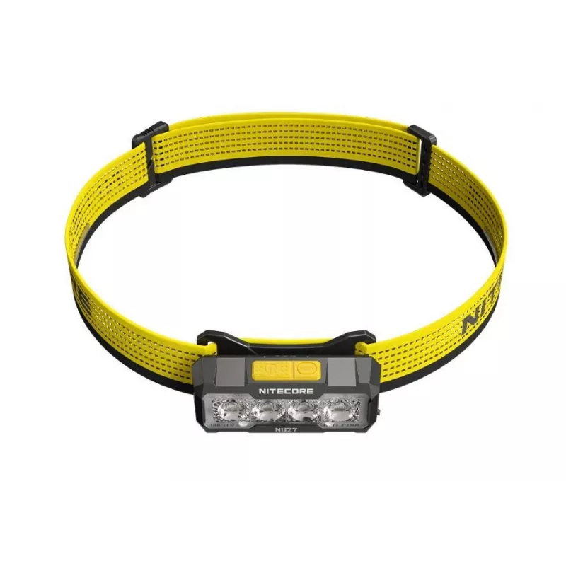 Nitecore NU27 žibintuvėlis juodas, geltonas galvos dirželis LED