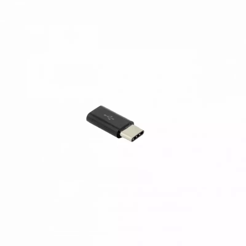 Sbox Micro USB 2.0 F. → TYPE C M. Juodas AD.USB-C B