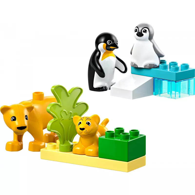 LEGO DUPLO 10442 Laukiniai gyvūnai: Pingvinai ir Liūtai