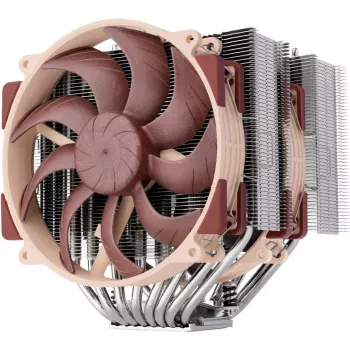 Oro aušintuvas Noctua NH-D15 G2 – dviejų 140 mm ventiliatorių procesoriaus aušintuvas, varinis, 12 V, 1500 RPM maks., tinka LGA 1150/1151/1155/1156/1200/1700 ir AM4/AM5