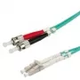 VALUE LWL laidas 50/125µm OM3, LC/ST, turkio spalvos 0,5m (21.99.8720)