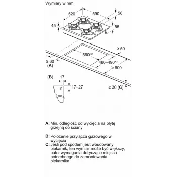 BOSCH dujinė kaitlentė POH6B6K30