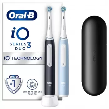 Oral-B iO3 Series elektrinis dantų šepetėlis, juodas