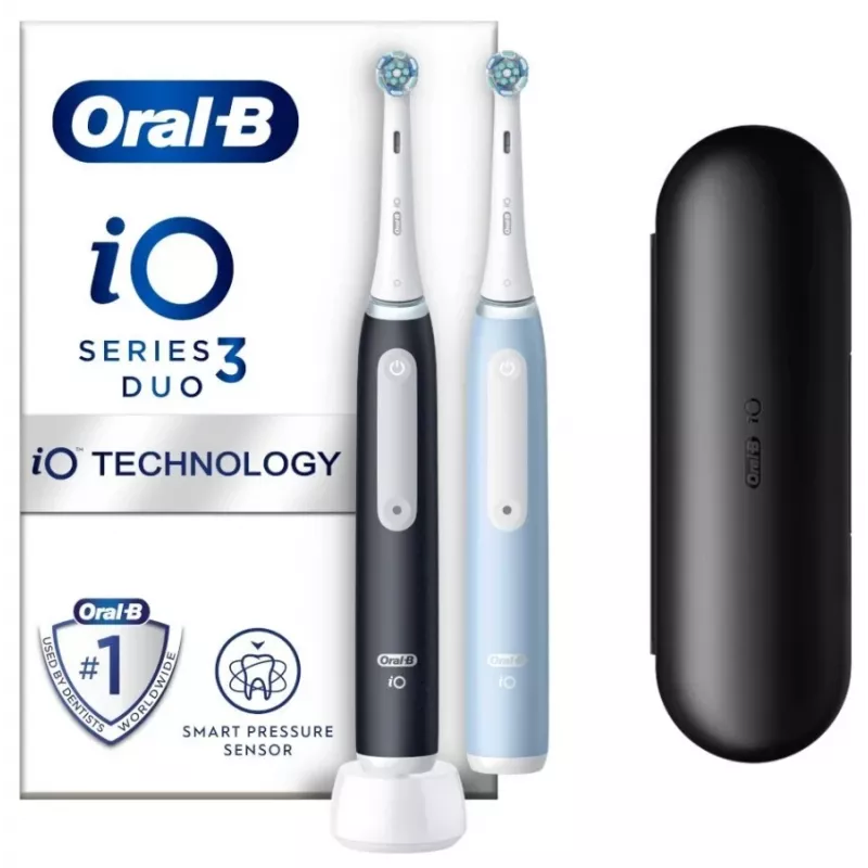 Oral-B iO3 Series elektrinis dantų šepetėlis, juodas