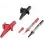 VOLTCRAFT Krokodilo spaustukų rinkinys su 4 mm lizdu CAT III 1000 V, CAT IV 600 V, 6 vnt. MSS-103 (VC-8097030)