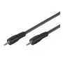 Wentronic Goobay 3,5 mm garso jungiamasis laidas, juodas, 1,5 m - 3,5 mm kištukas (2 kontaktai, mono) > 3,5 mm kištukas (2 kontaktai, mono) (50460)