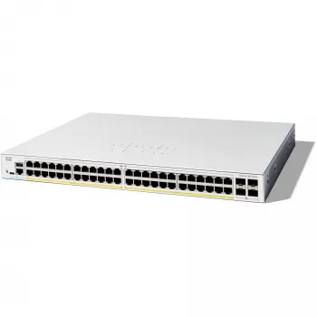 Valdomas tinklo jungiklis Cisco Catalyst 1300-48FP-4X, 48 prievadų GE su pilnu PoE, 4x10GE SFP+
