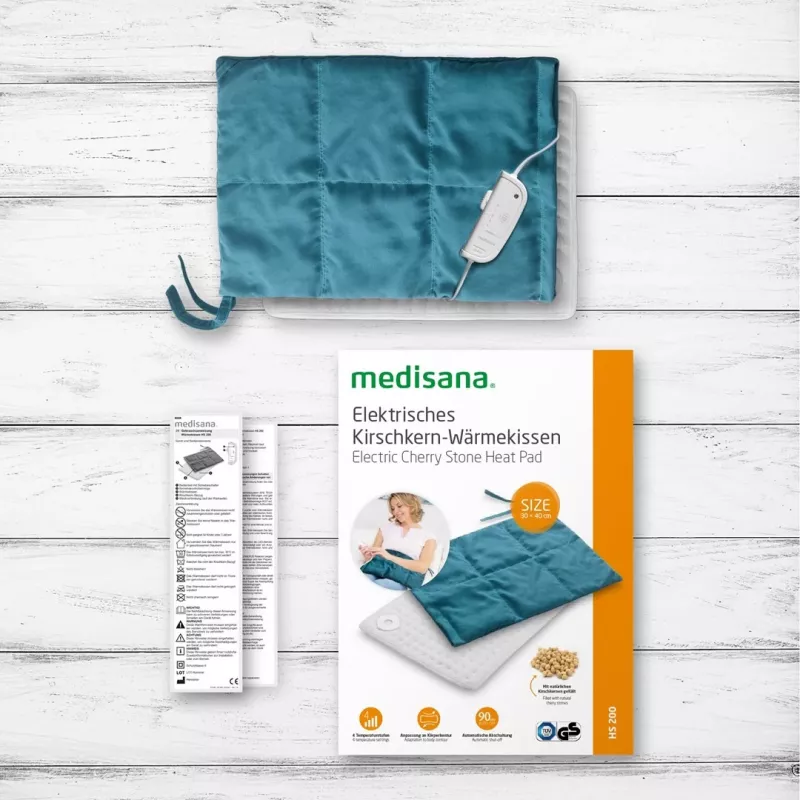 Medisana HS 200 3 viename vyšnių kauliukų kaitinimo pagalvėlė, mėlyna
