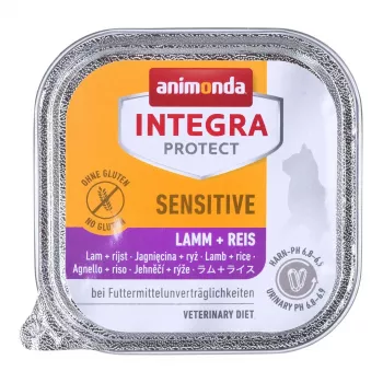 Animonda Integra Protect Sensitive šlapias maistas katėms su ėriena ir ryžiais 100 g