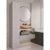 Aukštas vonios spintelė su pintu krepšiu Top E Shop NEL IV Kaszmir