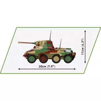 Cobi Historical Collection Antrasis pasaulinis karas SD.Vehicle 234/2 Puma transporto priemonė, daugiaspalvė