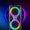 Nešiojamas muzikos centras MANTA SPK0401B100 Bluetooth garsiakalbis, 100 W galia, FM radijas, karaokė, įmontuota baterija, X-BASS