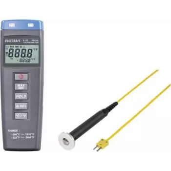VOLTCRAFT K102 + TP 302 temperatūros matavimo prietaisas -200 iki +1370 °C, zondas K tipo