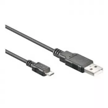 Wentronic goobay USB 2.0 laidas – USB A (vyriškas) į mikro USB D (vyriškas) – 3 m – juodas