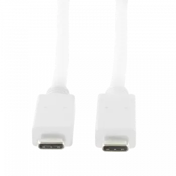 Logilink USB-C laidas - USB-C (vyriškas) į USB-C (vyriškas) - USB 3.1 Gen 2 - 20 V - 3 A - 50 cm - USB Power Delivery (3A, 60W) - Baltas (CU0130)
