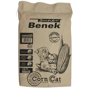 Super Benek Certech CORN kaupiantis kačių kraikas 25 l, kukurūzų granulės, greitai sugeriantis