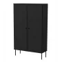 Laikymo spinta Cama Meble PALAZZO BIS 100x39x166 matinė juoda, ant grindų, prie sienos