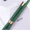 Korpusas su pakabuku „Lookabe“ iPhone 7/8, auksinis su žaliais akcentais