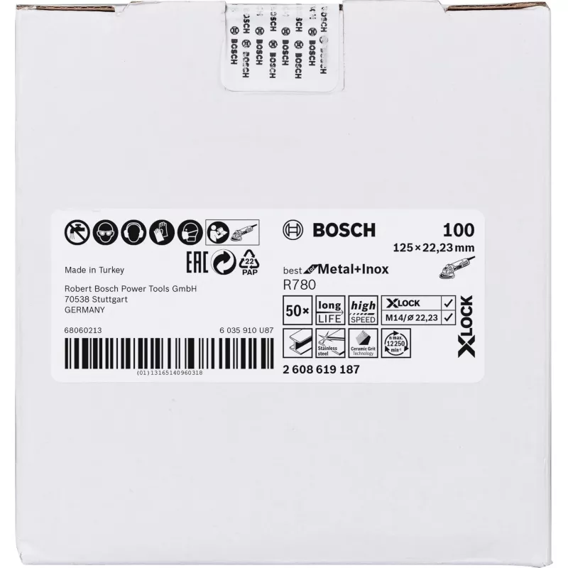 Bosch 2 608 619 187 šlifavimo disko antgalis plienui