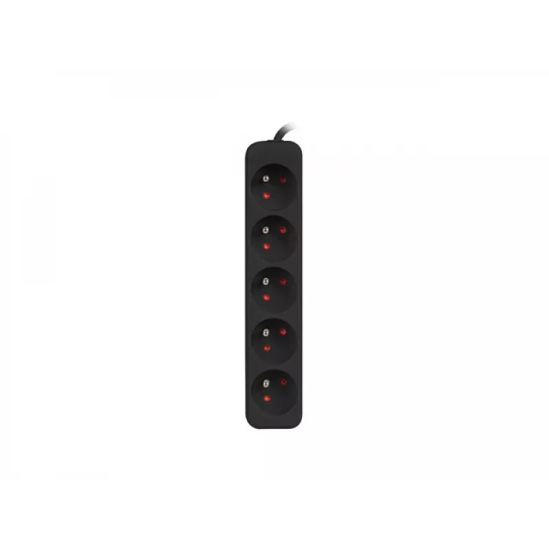 Prailginimo laidas Lanberg PS0-05E-0150-BK 1,5 m 5 kištukinių lizdų juodas
