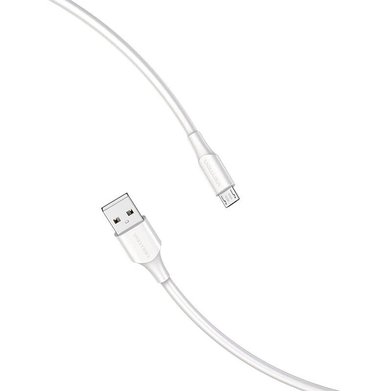 Laidas USB 2.0 į MICRO-B / 1 m baltas Ctiwf Vention