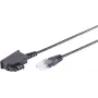Telefono laidas TAE-F / RJ-45 ShiverPeaks 12-09075 10 m juodas