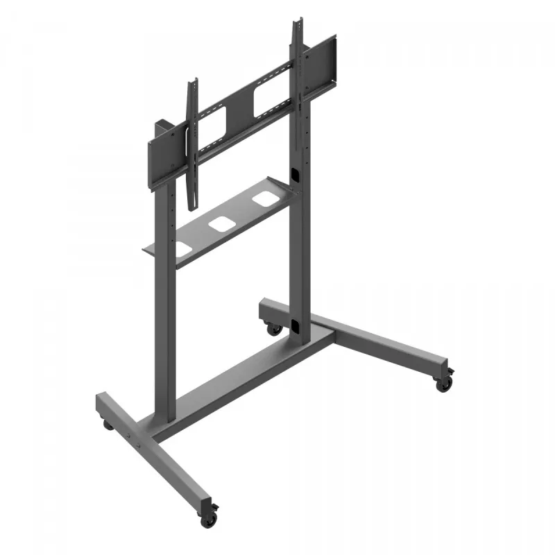 EDBAK TR19 monitorinis vežimėlis ekranams iki 130 kg, plokštė 1000×600 mm