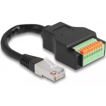 DeLOCK RJ45 kabelis Cat.5e kištukas į gnybtų bloką 15 cm