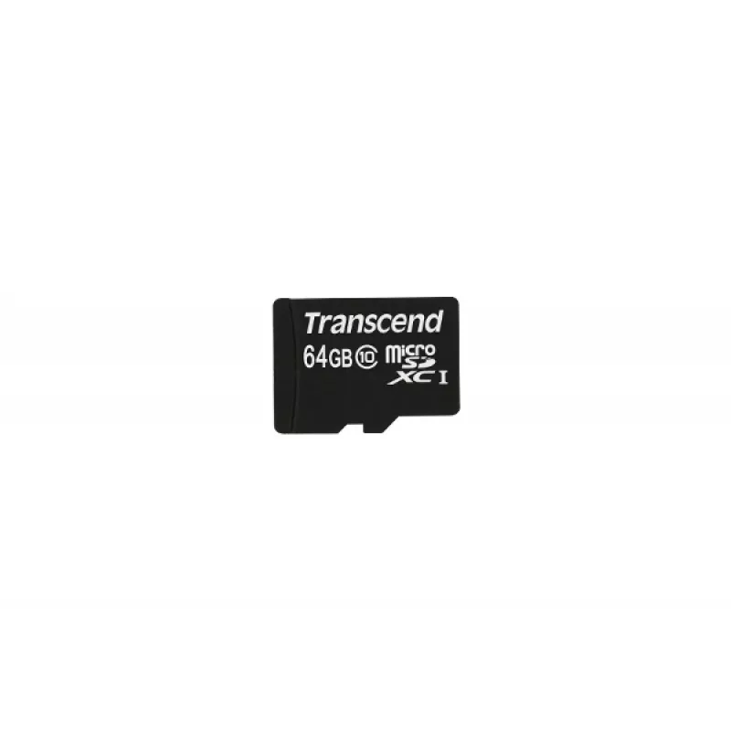 Flash atminties kortelė Transcend 64GB MicroSDXC Class 10 su adapteriu