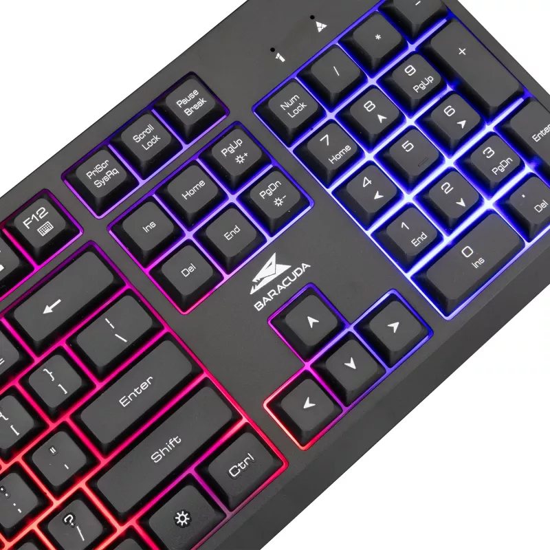 Klaviatūra Baracuda Starfish Black US išdėstymas STARFISH – kompaktiška, juoda