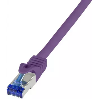 Logilink Professional Ultraflex - Laidas - RJ-45 (kištukas) į RJ-45 (kištukas) - 50 cm - 6 mm - S/FTP - Cat.7 (kabelis) / CAT 6a (jungtys) - Be halogenų, Lietas, Su apsauga nuo užkabinimo - alyvinė