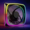 SHARKOON SHARK Lights ARGB PWM 120mm korpuso ventiliatorius – juodas